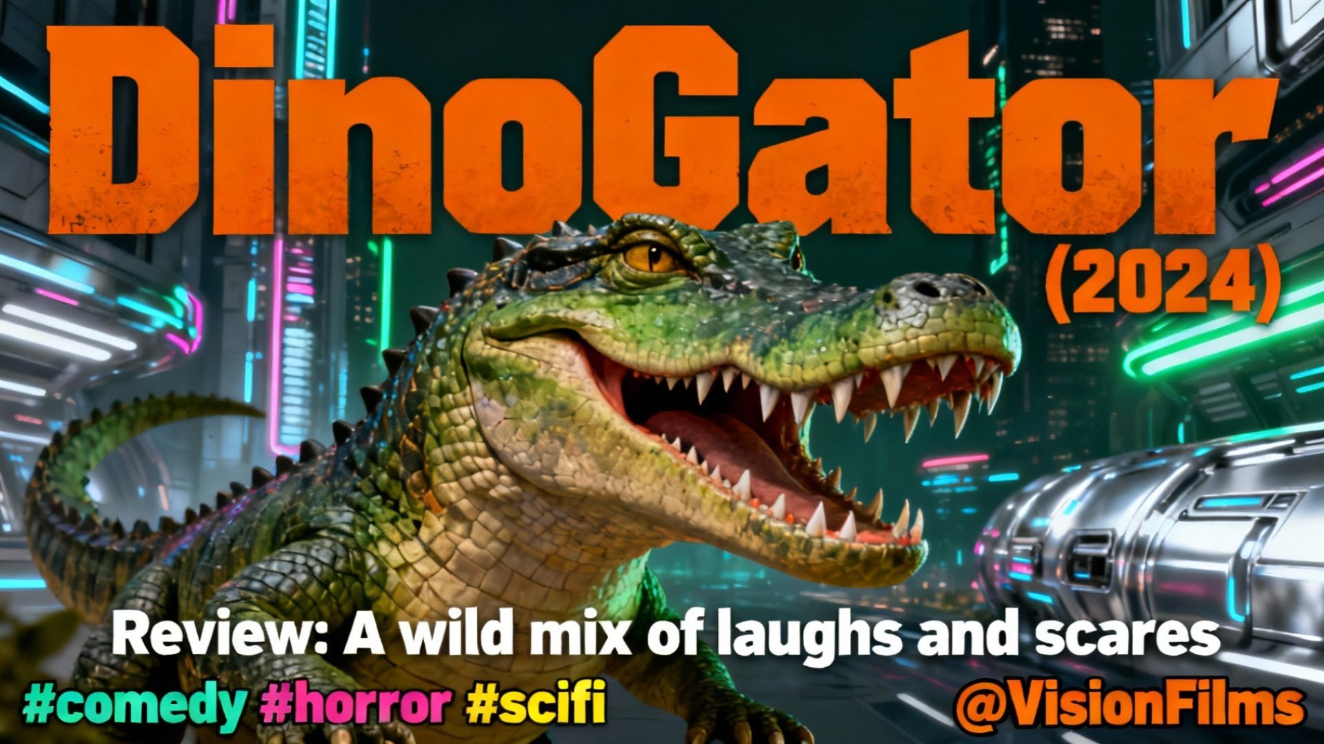 DinoGator (2024) #review #comedy #horror #scifi ‪@VisionFilms‬