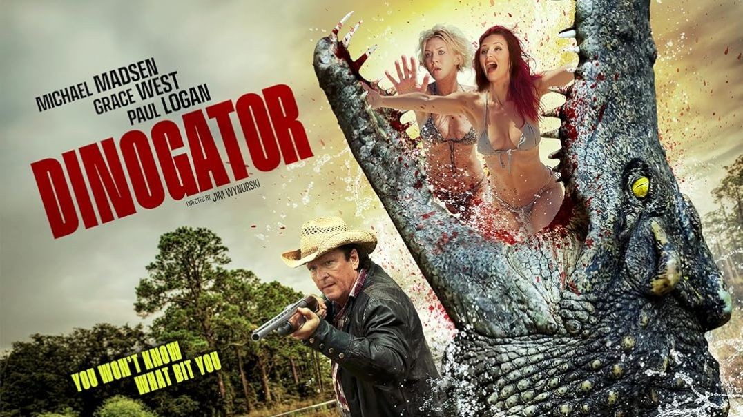 DinoGator (2024) #review #comedy #horror #scifi @VisionFilms