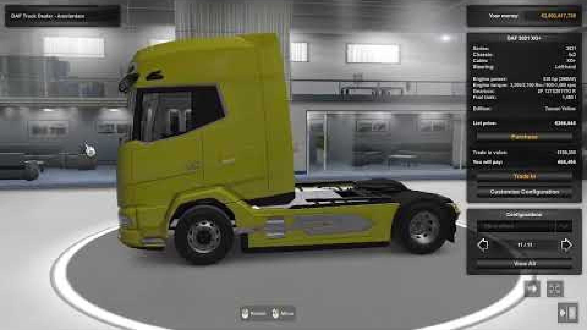 طريقة شراء سيارة فى لعبة euro truck simulator 2 محاكي الشاحنات